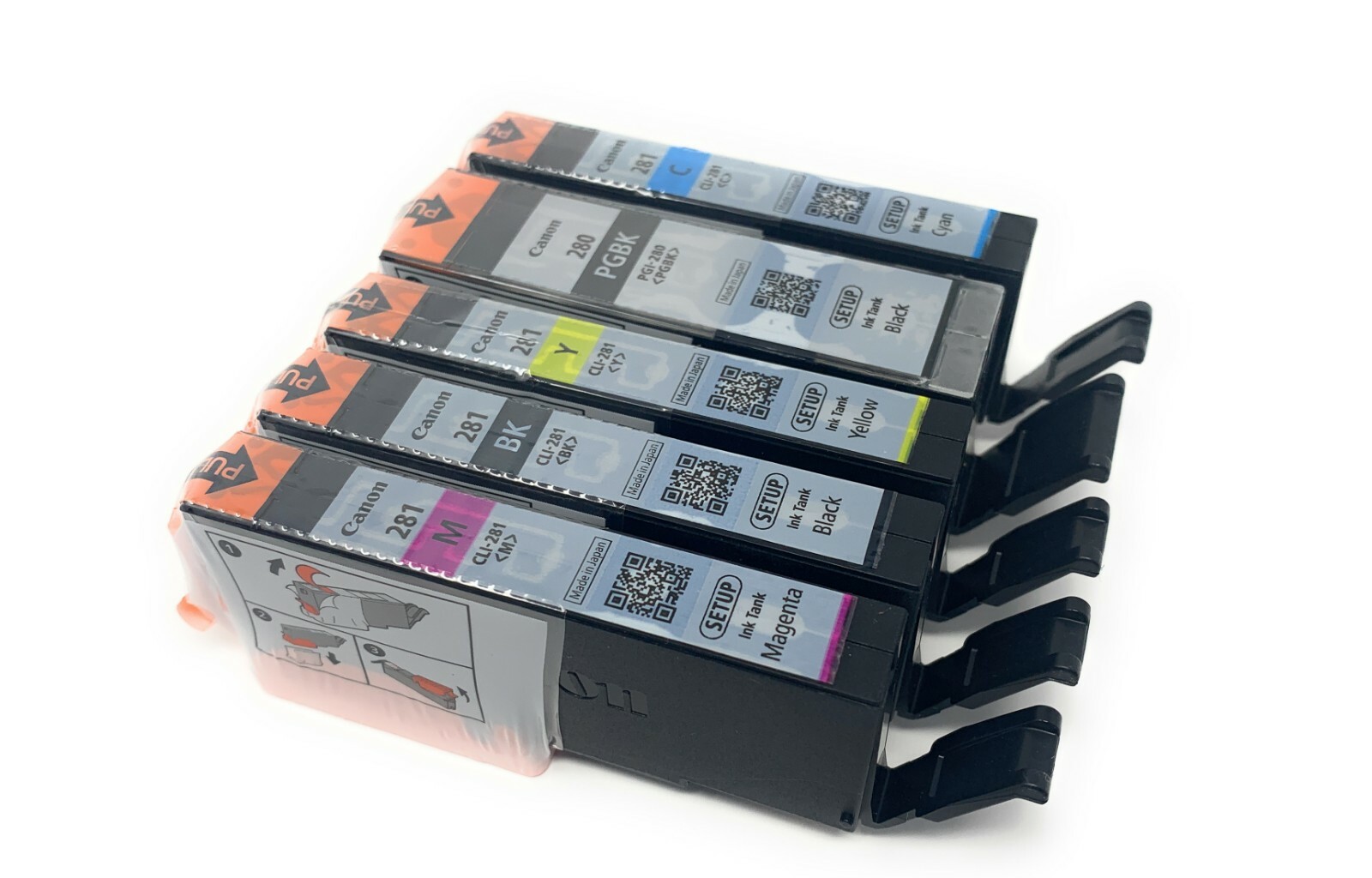 Canon OEM Genuine PGI-280 & CLI-281 Colors (CMY) and PGI/CLI Black Ink Cartridge