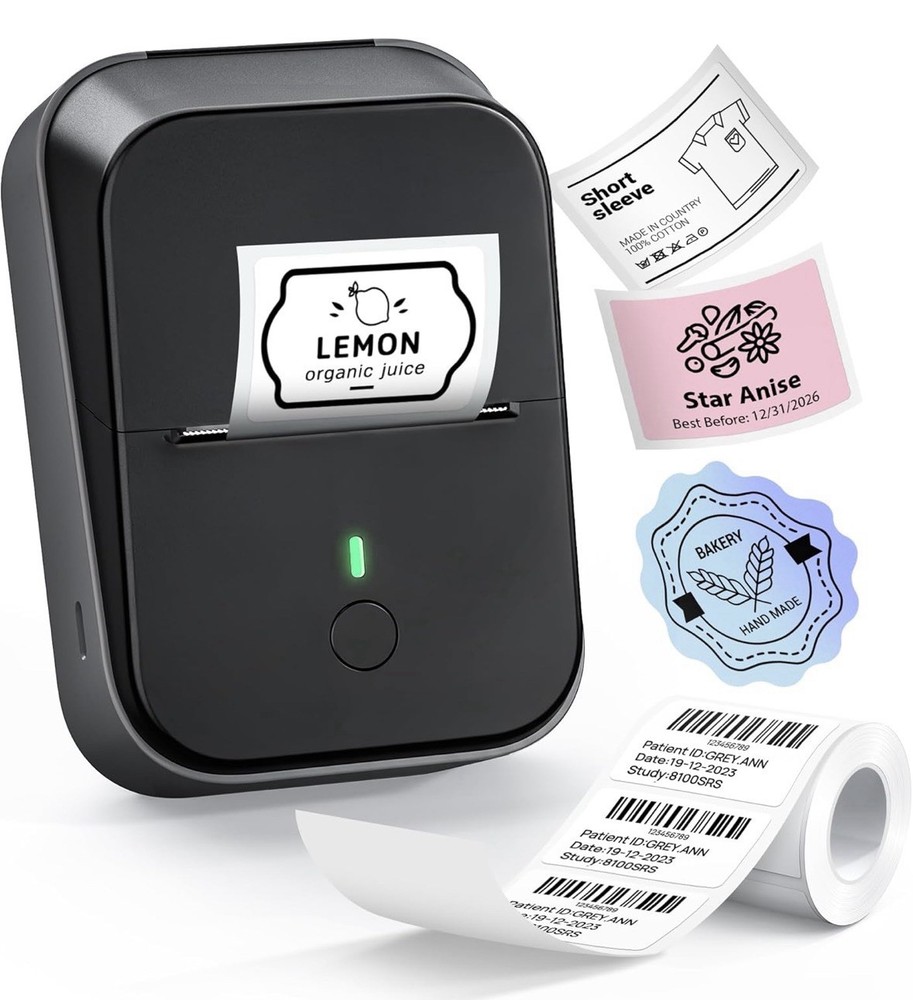 PM260 Thermal Label Maker Machine, 2 Inch Label Maker Bluetooth Label Printer