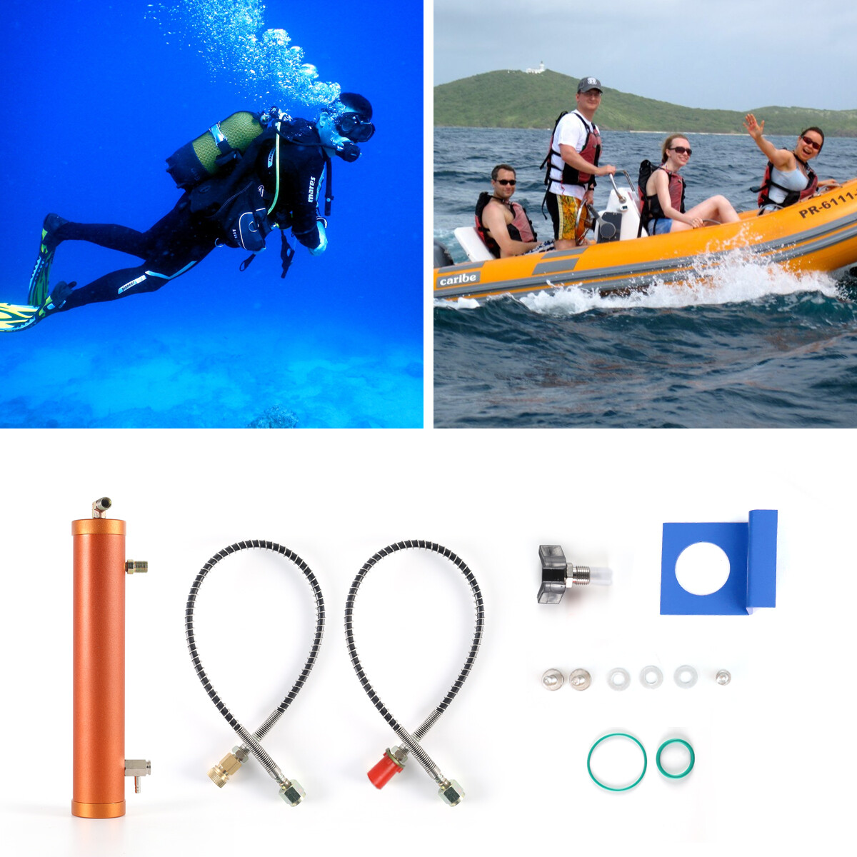 PCP Compressor Oil Water Separator Air Filter 40Mpa High Pressure Pump Diving