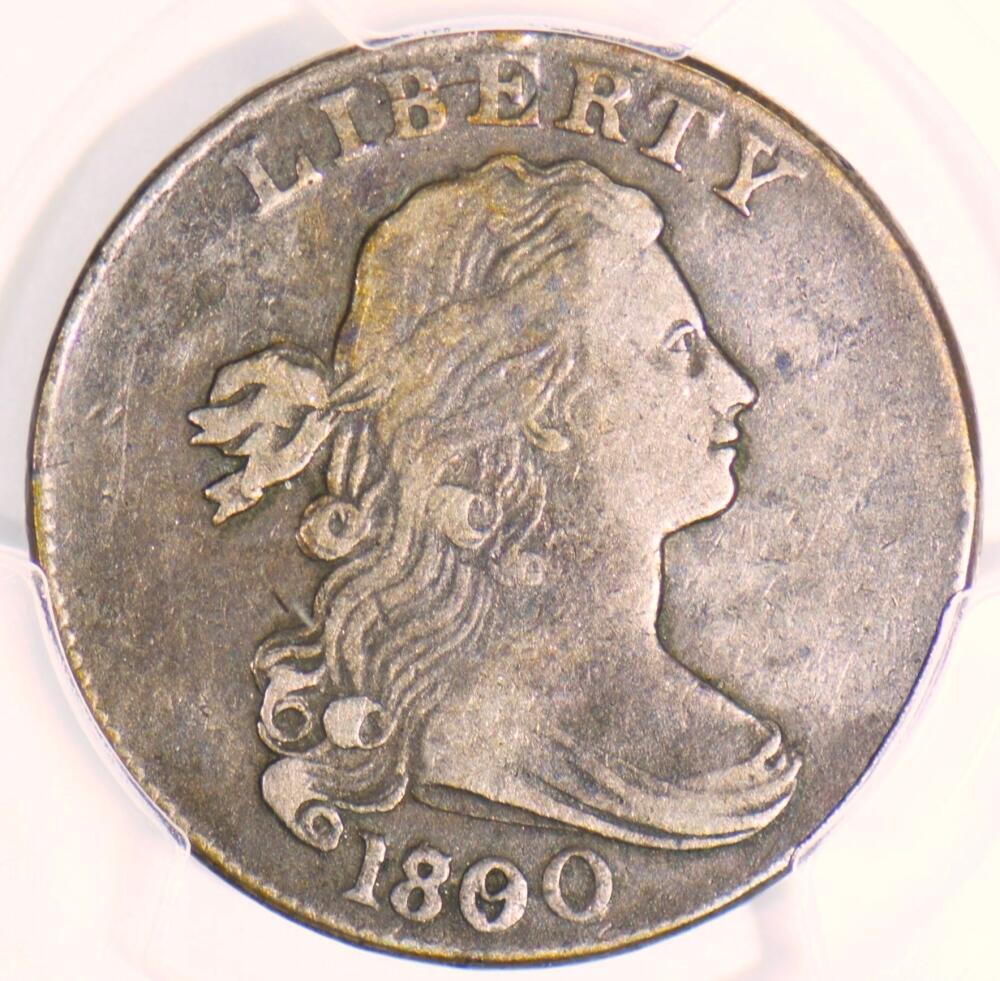 1800/79 Draped Bust Large Cent PCGS VF-25; Bold Overdate