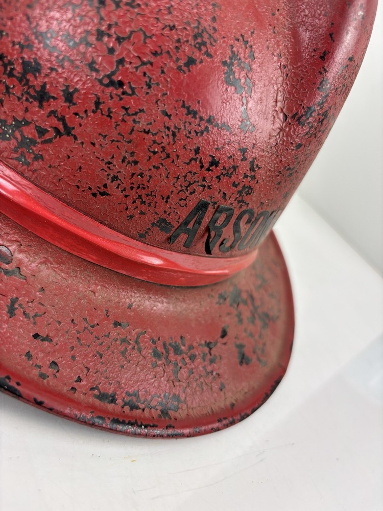 Vintage Firefighter Helmet – ARSON DIVISION – Composite Shell – Mid-Century