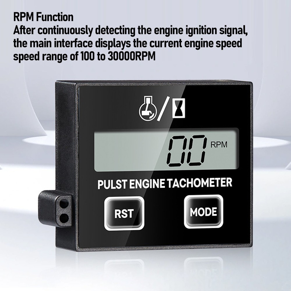 Small Engine Tachometer Waterproofing Chainsaw Tachometer For ATV For Motor IYIO