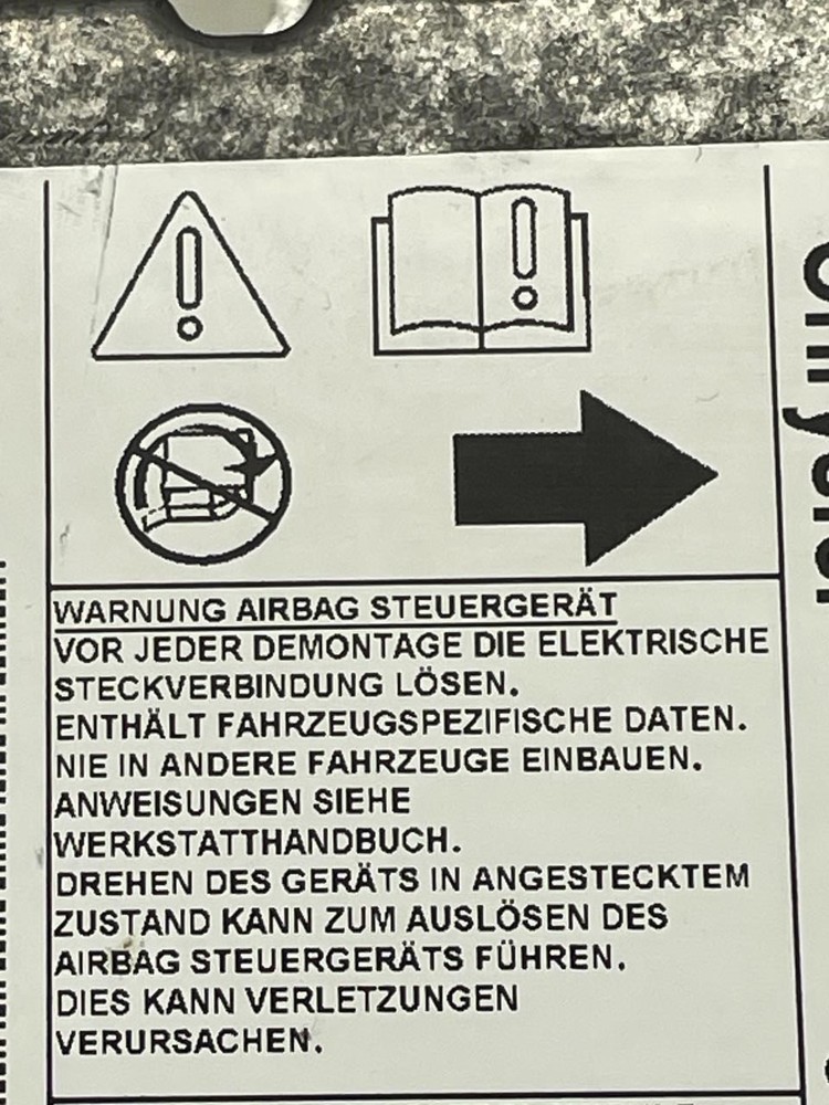 2012 DODGE JOURNEY BAG CONTROL MODULE OEM+