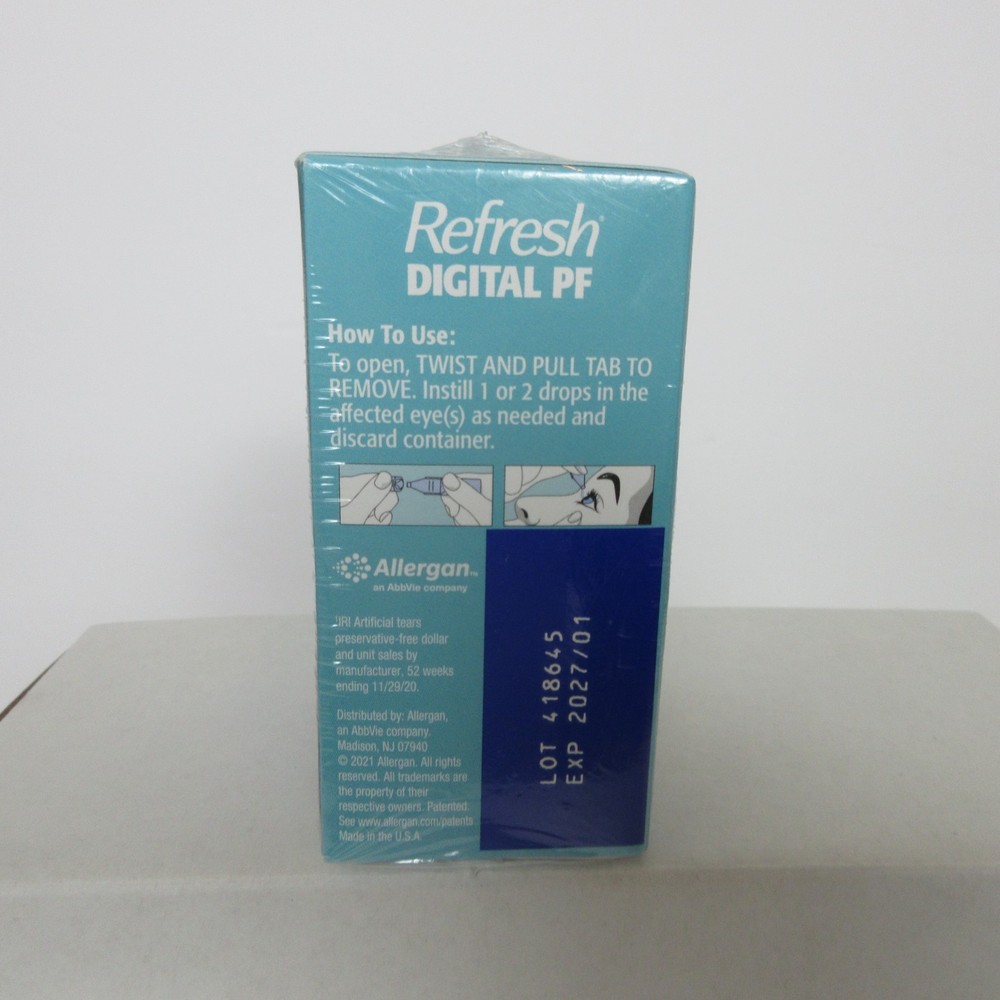 Refresh Digital PF Lubricant Eye Drops, 30 Vials Exp 01/2027