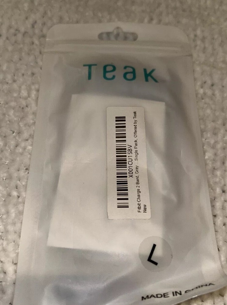 Teak Fitbit Large Gray Band