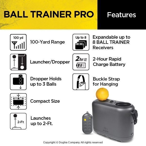 Dogtra Ball Trainer PRO Rechargeable 100-Yard Dual-Function Launcher / Dropper