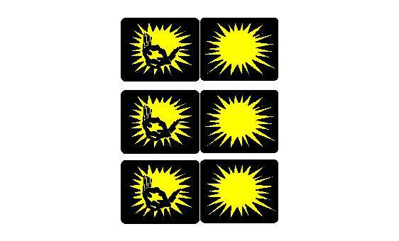 Williams Blackout Pinball Machine Spinner Decal Set