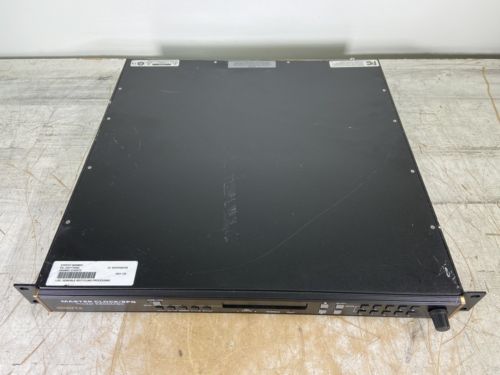 EVERTZ 5600MSC MASTER CLOCK / SPG - READ DESCRIPTION