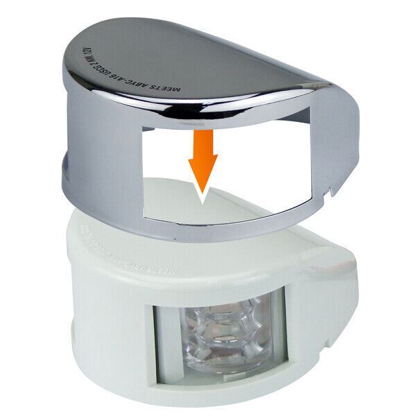 Navigation Light Bi Colour Horizontal Mount Deck Bow Nav Light 12 Volt SS Case