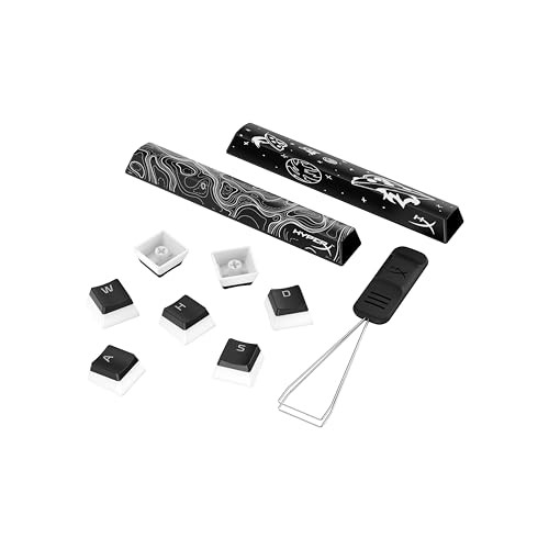 HyperX Pudding Keycaps 2 - Full Key Set - PBT - 112 Keys - Black