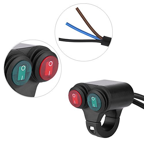 Motorcycle ON/Off Switch, 22mm Universal Motorcycle Handlebar Headlight Model D