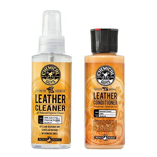 2 Pack 4oz Leather Cleaner and Conditioner Complete Leather Kit