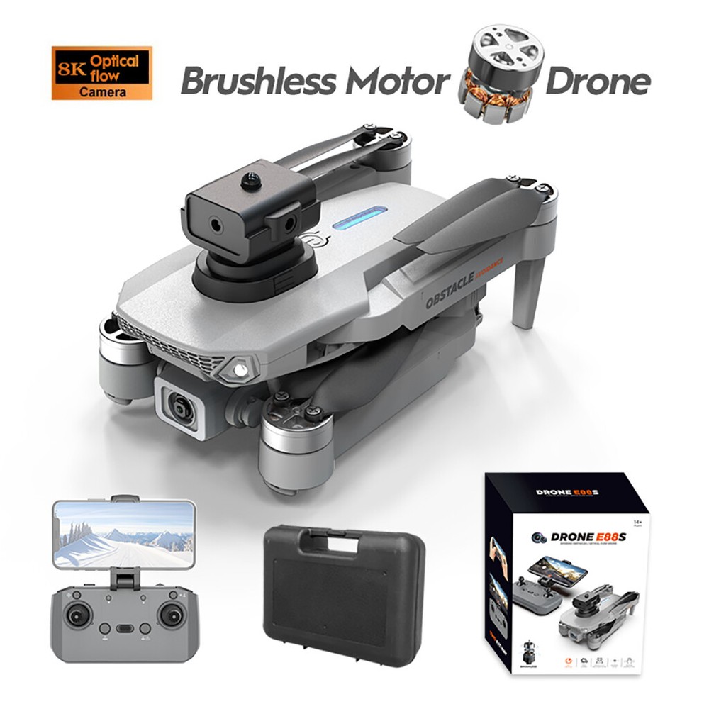 4k Dual Camera Drone E88S Brushless Obstacle Avoidance Optical Flow Positioning