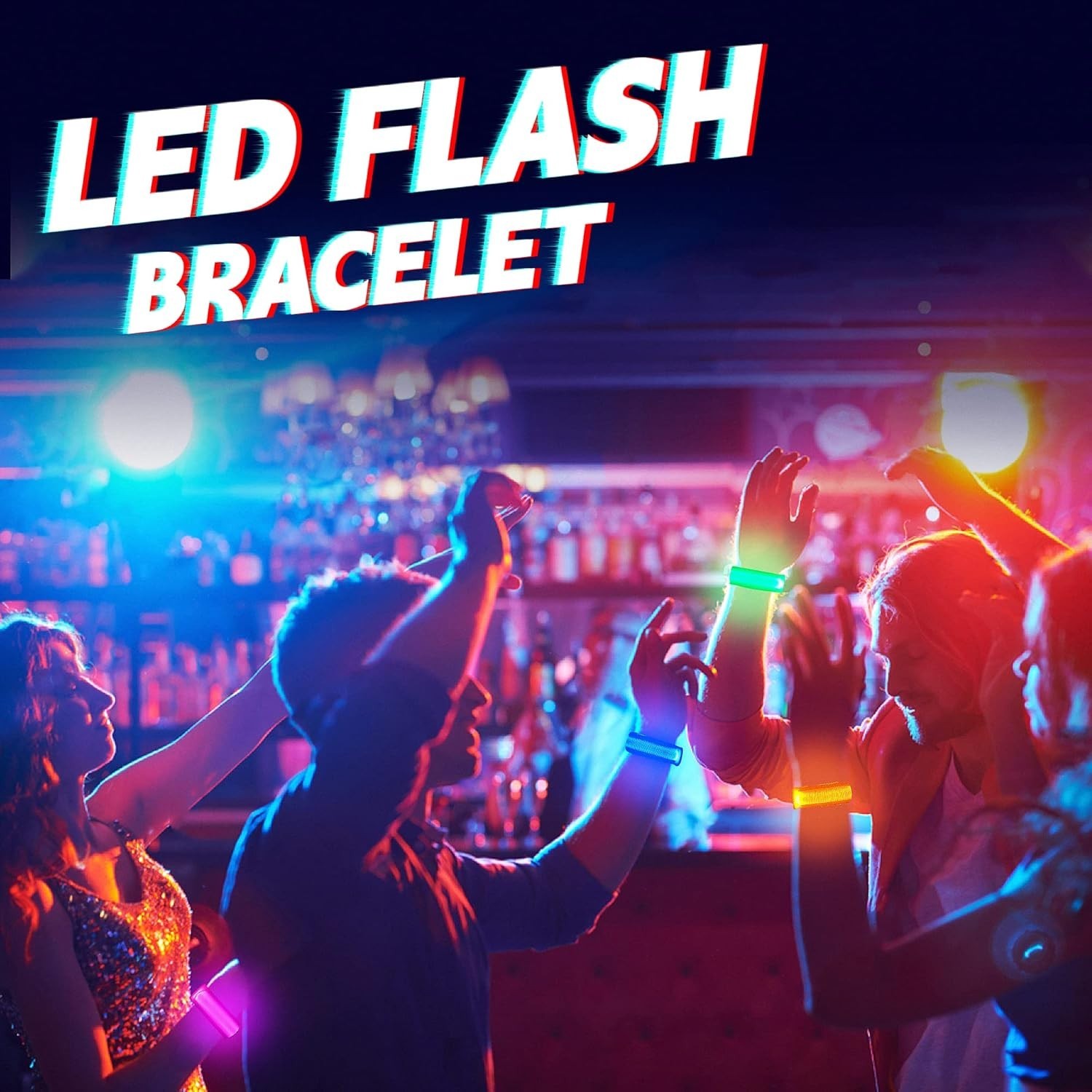 8 PCS LED Glow Bracelets, Light Up Bracelets for Kids Adults - Christmas Glow...