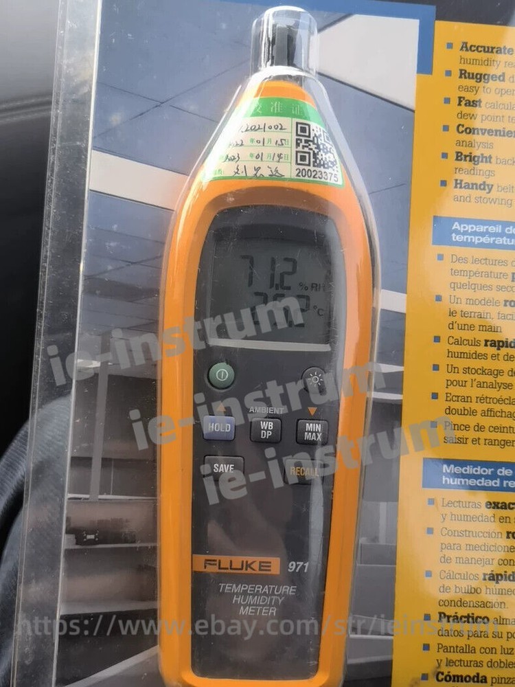 NEW Fluke 971 Temperature Humidity Meter-