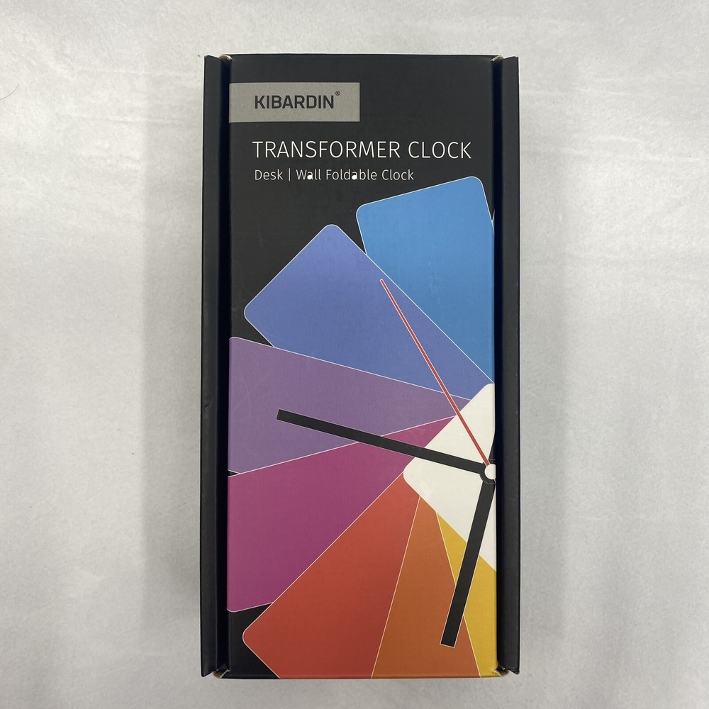 Kibardin Transformer Clock White desk Or Wall Clock