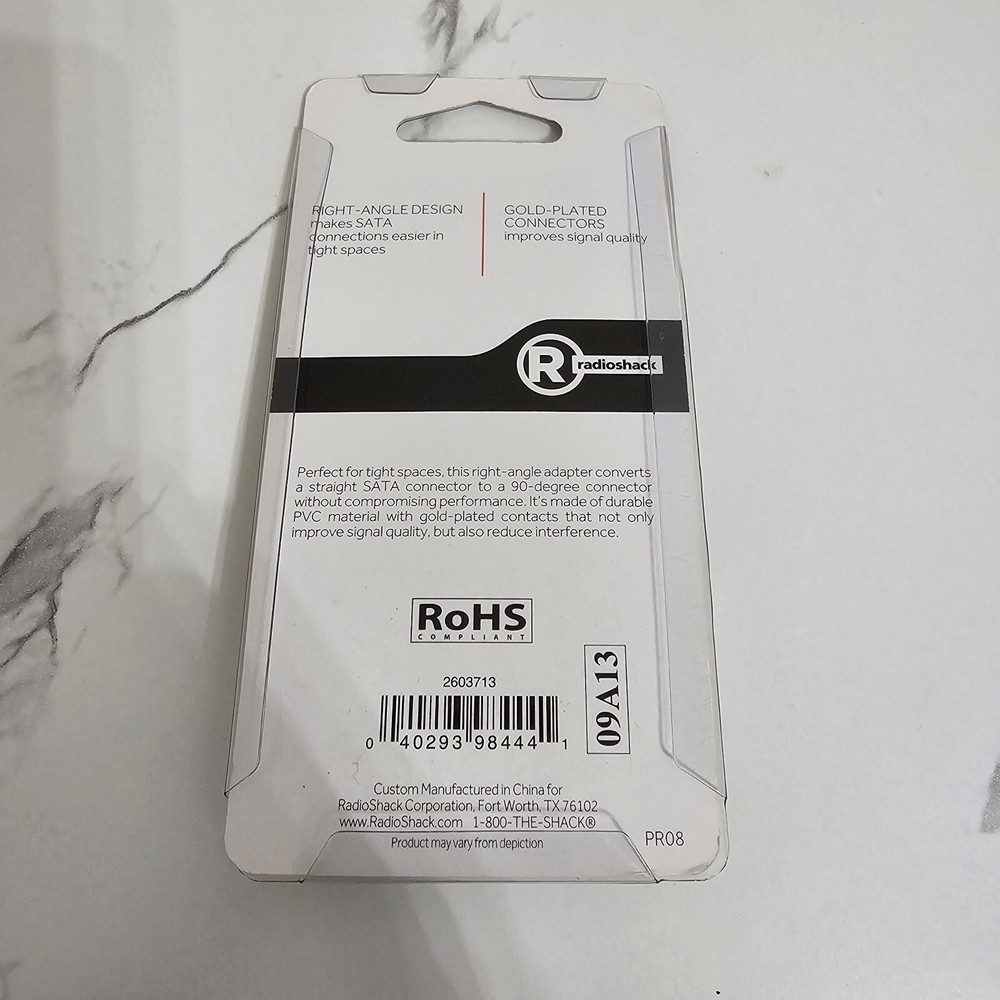 RadioShack Right Angle SATA Adapter