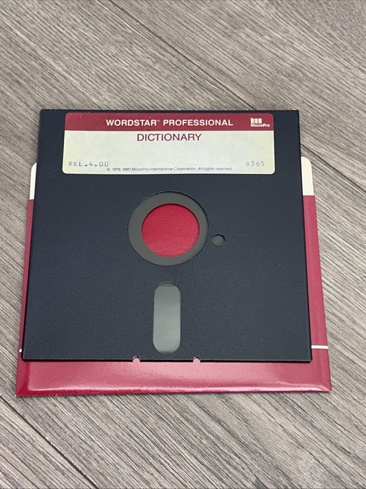 Wordstar Professional Release Complete 4 Disk Set DOS Software Vintage Floppy