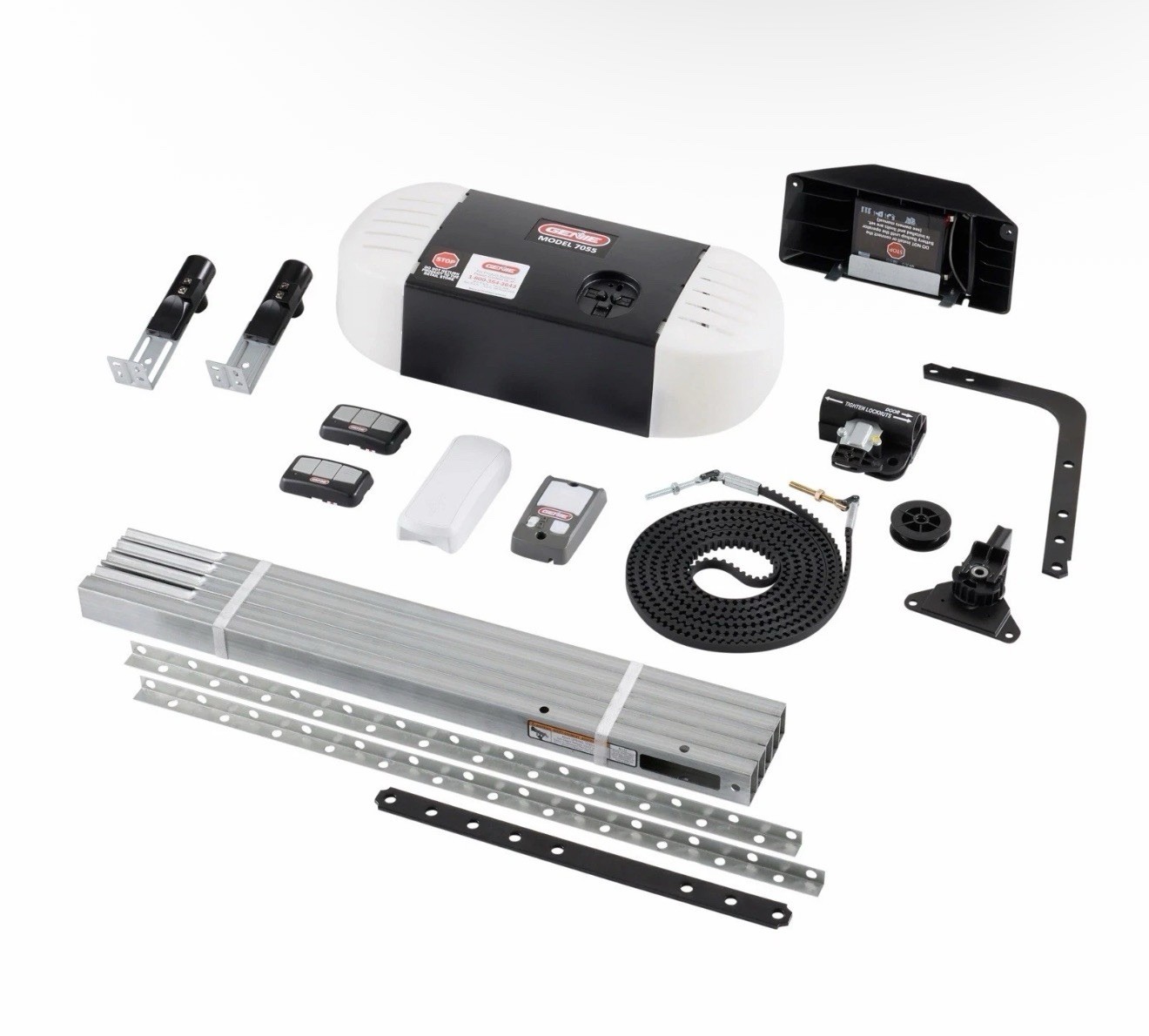 Genie Garage Door Opener and Battery Back-Up, 1 1/4 HPc Belt drive, 38959Y, NEW