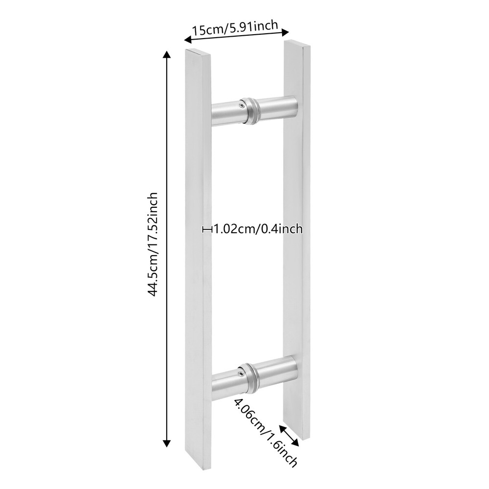 Sliding Barn Door Handle H Shape Door Handle Double Sided Pull Push Stainless