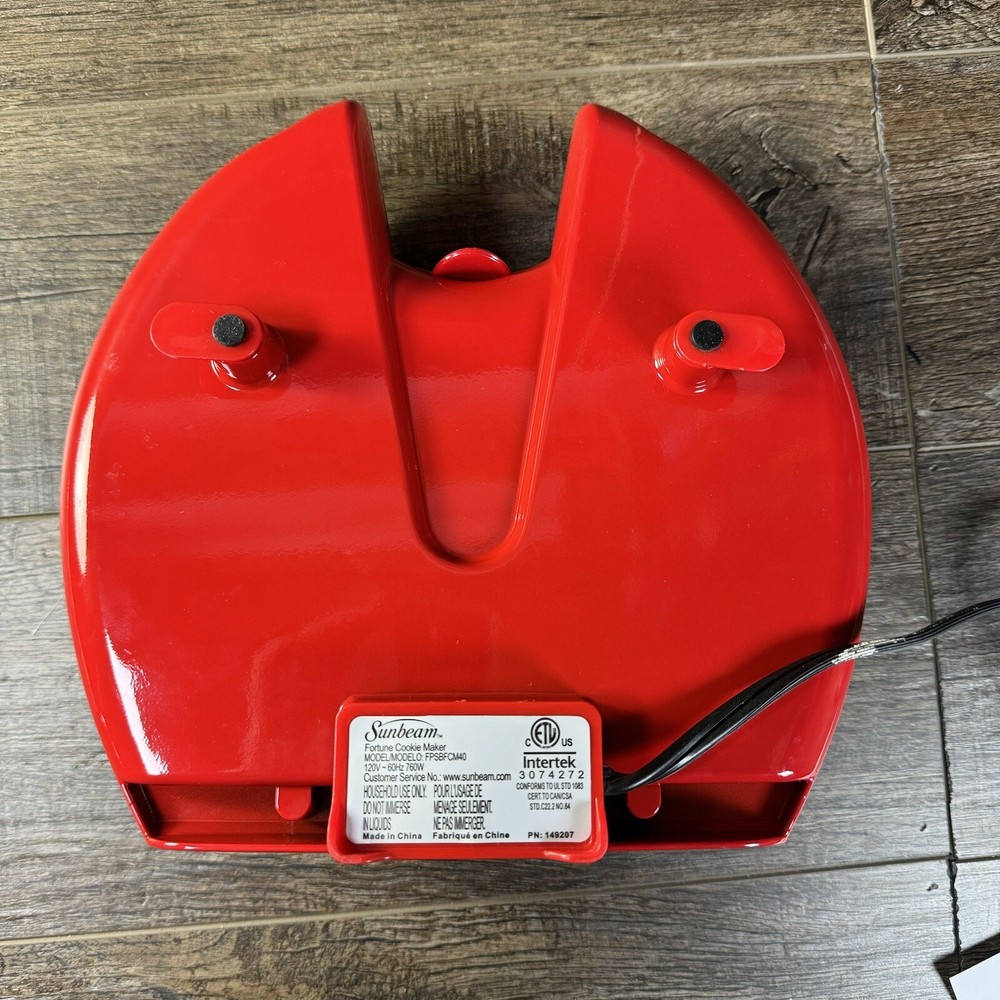Sunbeam Fortune Cookie Maker FPSBFCM40 Electric Tested WORKS