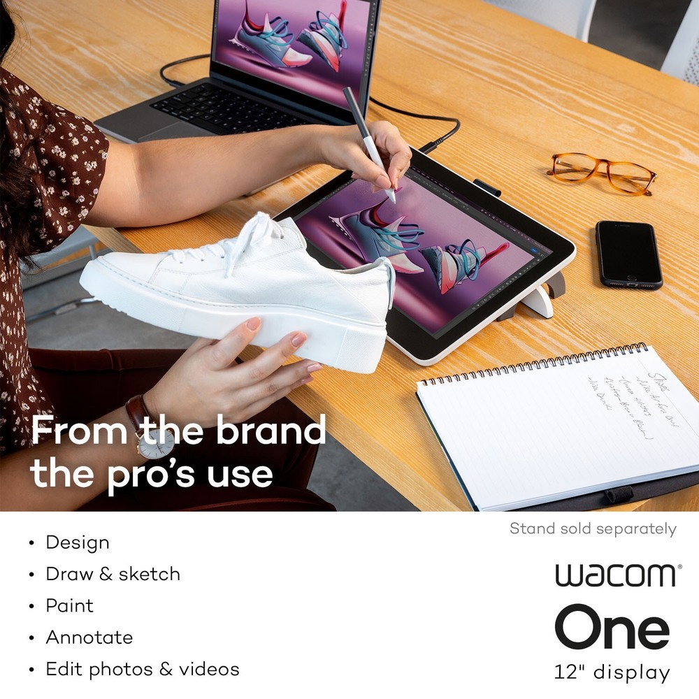 Wacom One 12 Drawing Tablet with Screen, Certified Refurbished