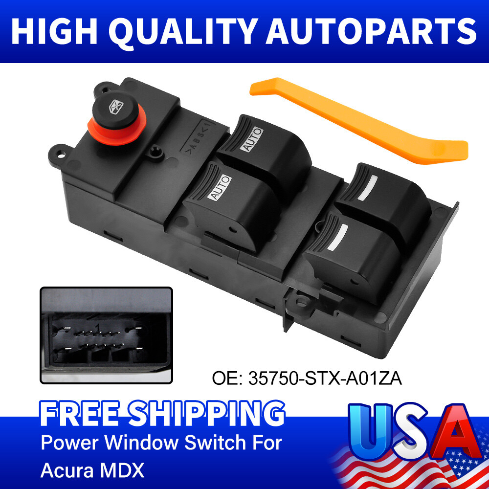 Left Driver Side Master Power Window Door Switch For 2007-2013 Honda Acura MDX