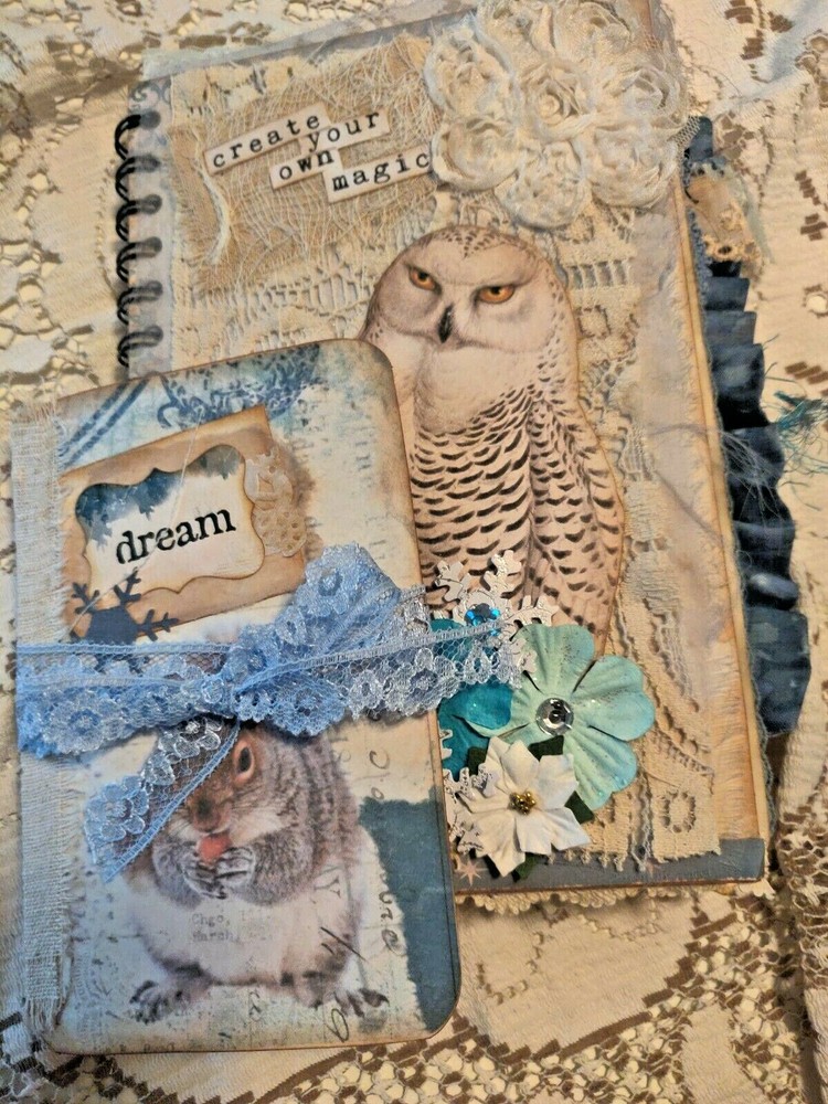 Winter's Tale Cinch Book Journal Handmade