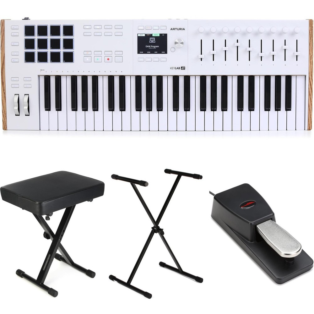 Arturia KeyLab 49 mk3 49-key Keyboard Controller Essentials Bundle - White