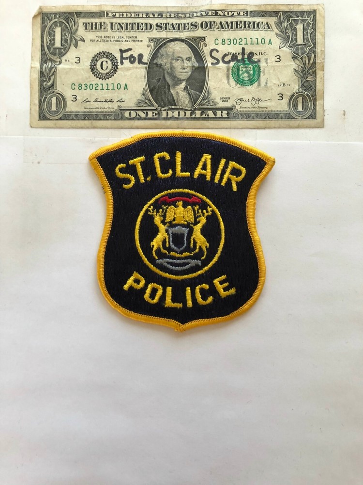 St. Clair Michigan Police Patch Un-sewn great Shape