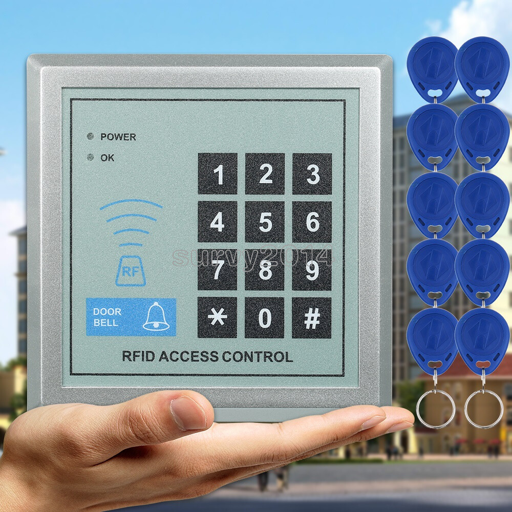 Security RFID Proximity Entry Door Lock Access Control System 500 User +10 Keys