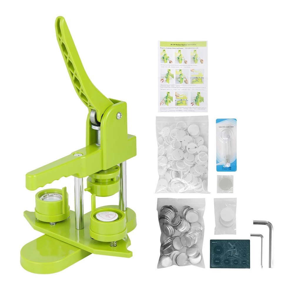 32mm/1.25" Button Maker Kit Button Maker Pin Badge Press Magnet Machine Cutter