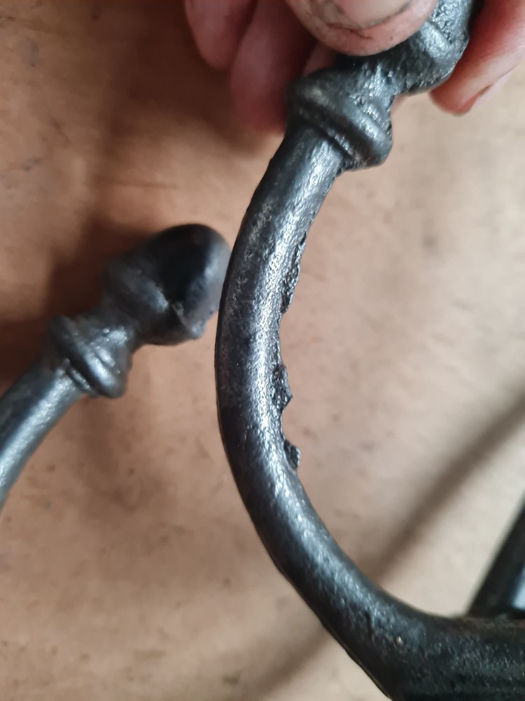 Two Vintage Cast Iron Coat /Bag/ Hat/ Hooks
