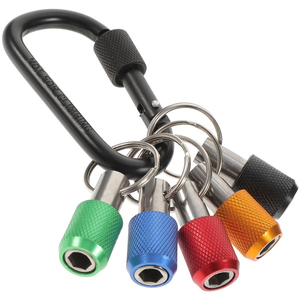 2 Sets Extendable Bit Holder Keychains Screwdriver Holders Cool Gadgets