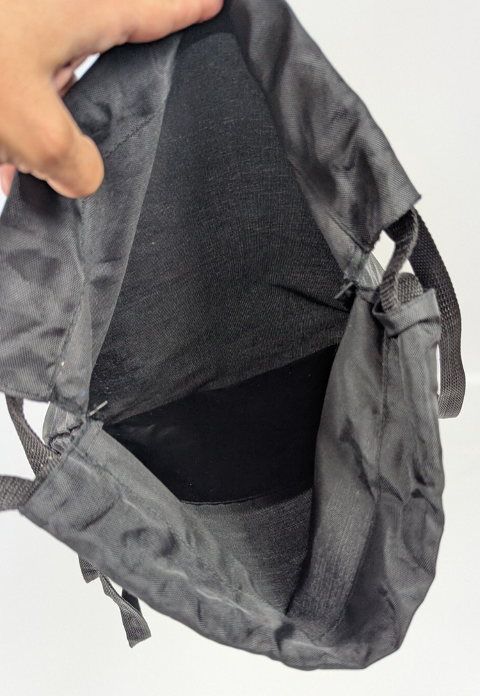 Gitano Sport Drawstring Cinch Backpack Vintage 90s Y2K Dark Gray/Black EUC