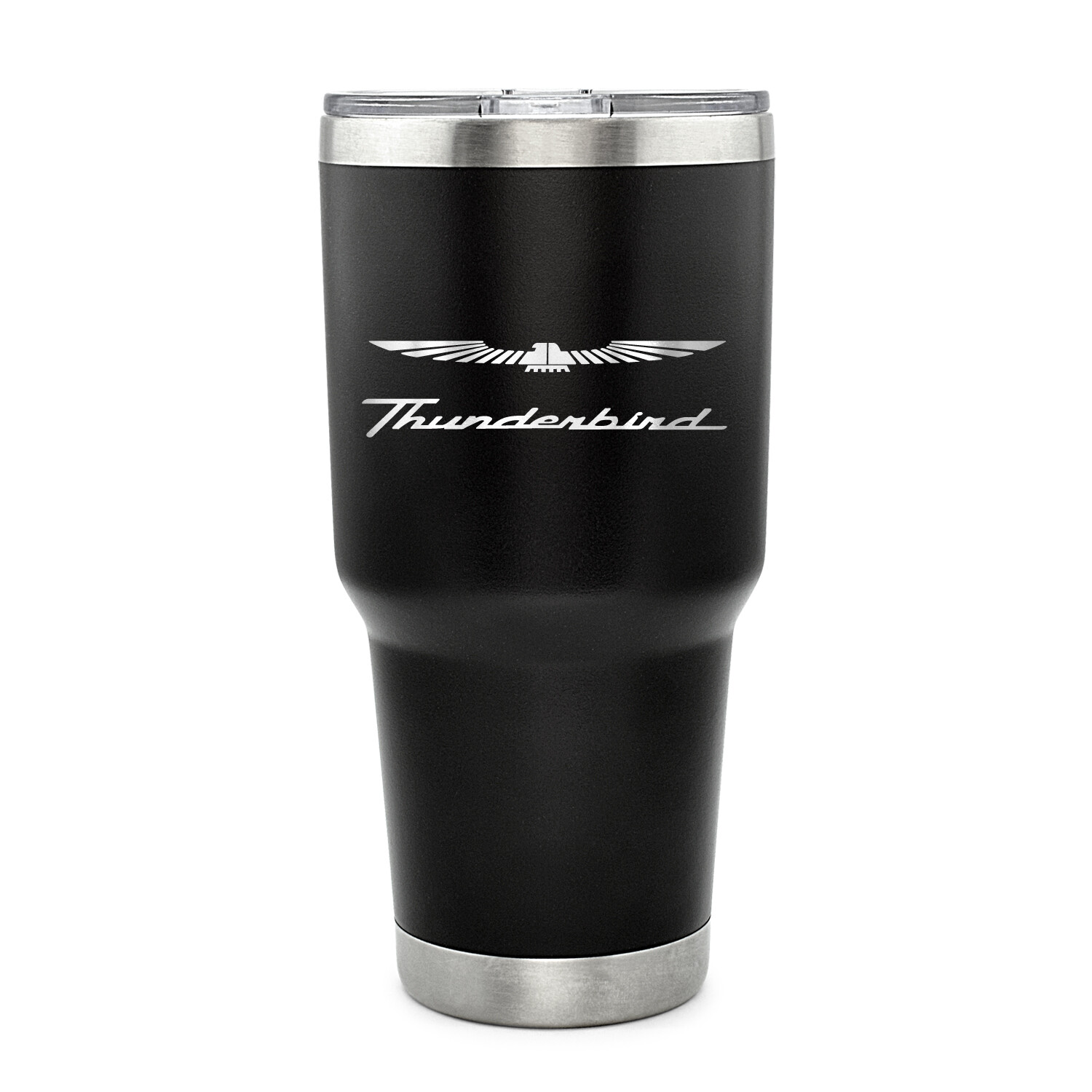 Ford Thunderbird 30 oz Vaccum Sealed Black Stainless Steel Travel Tumbler Mug