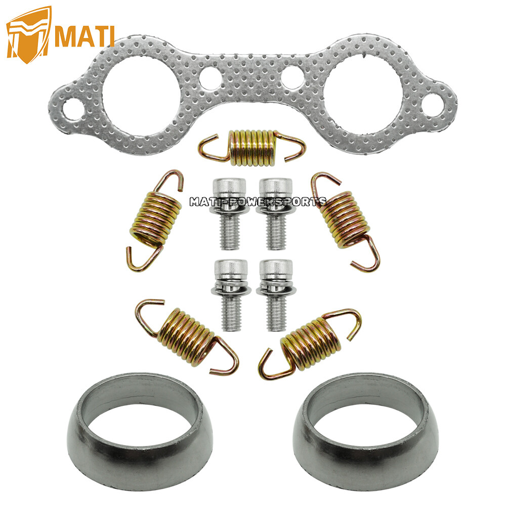 Exhaust Muffler Gasket Spring Rebuild Kit for Polaris Sportsman 600 700 800 MV7