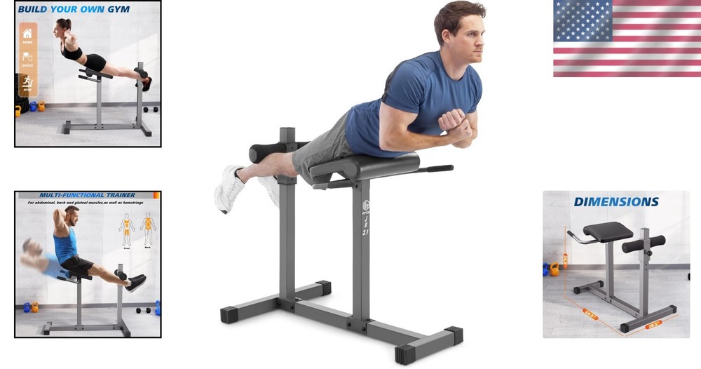 Iron Adjustable Hyper Extension Bench – Perfect for Core Conditioning