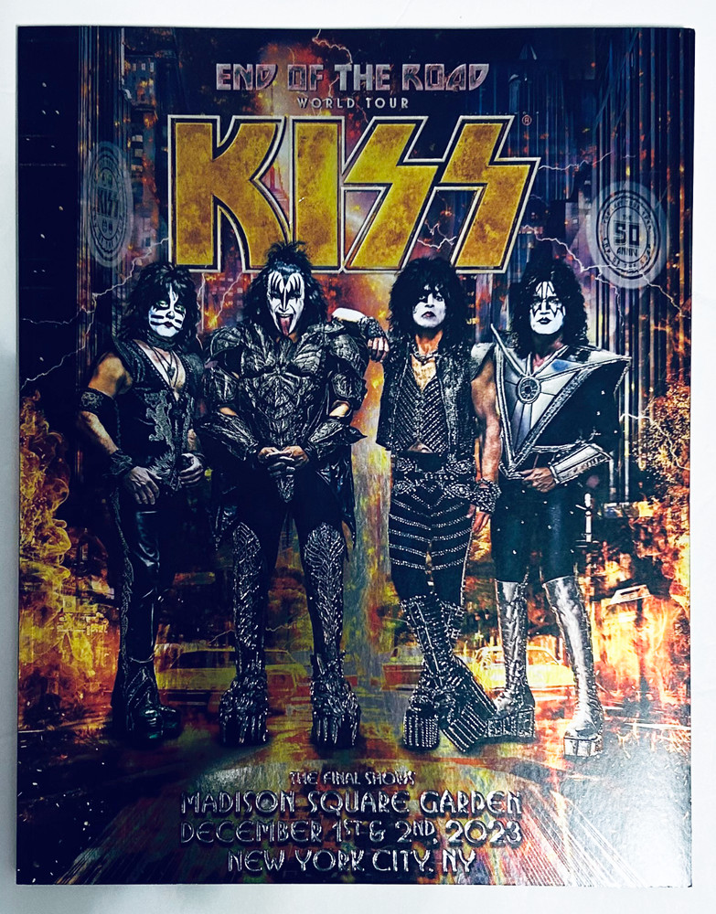 Kiss Final Shows Tour Book End Of The Road Madison Square Garden 2023 Program