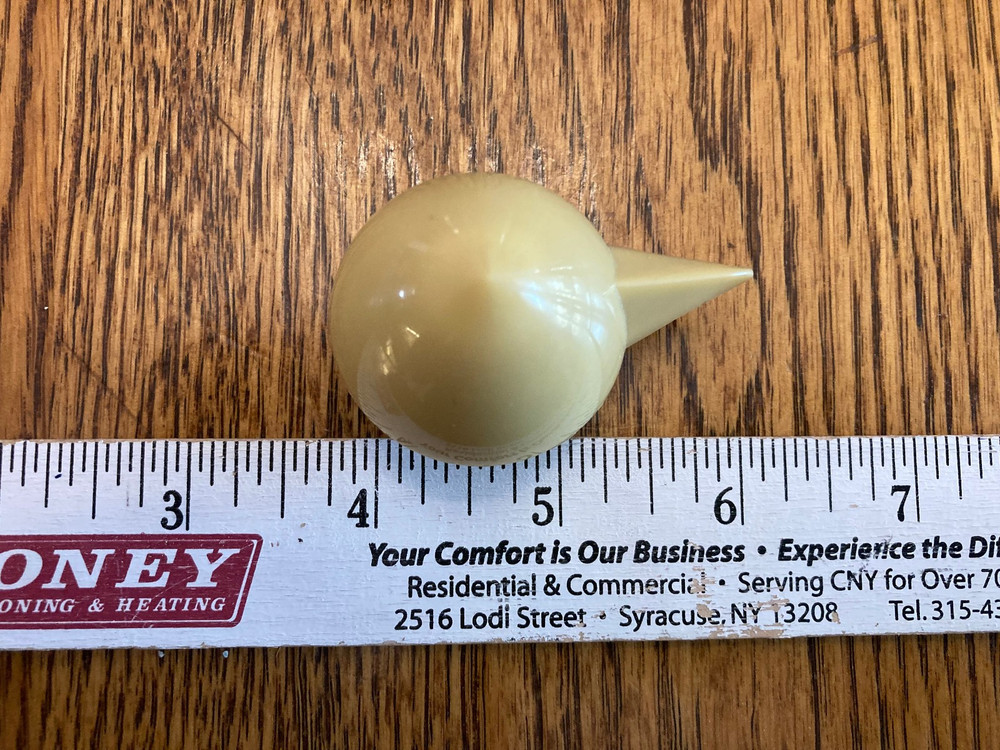 One Ivory large antique radio dial pointer round