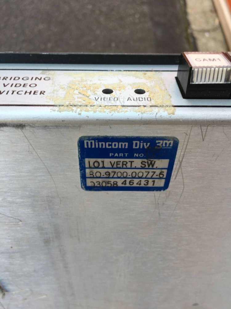 3M Mincom Div. Bridging Video Switcher 80-9700-0077-6