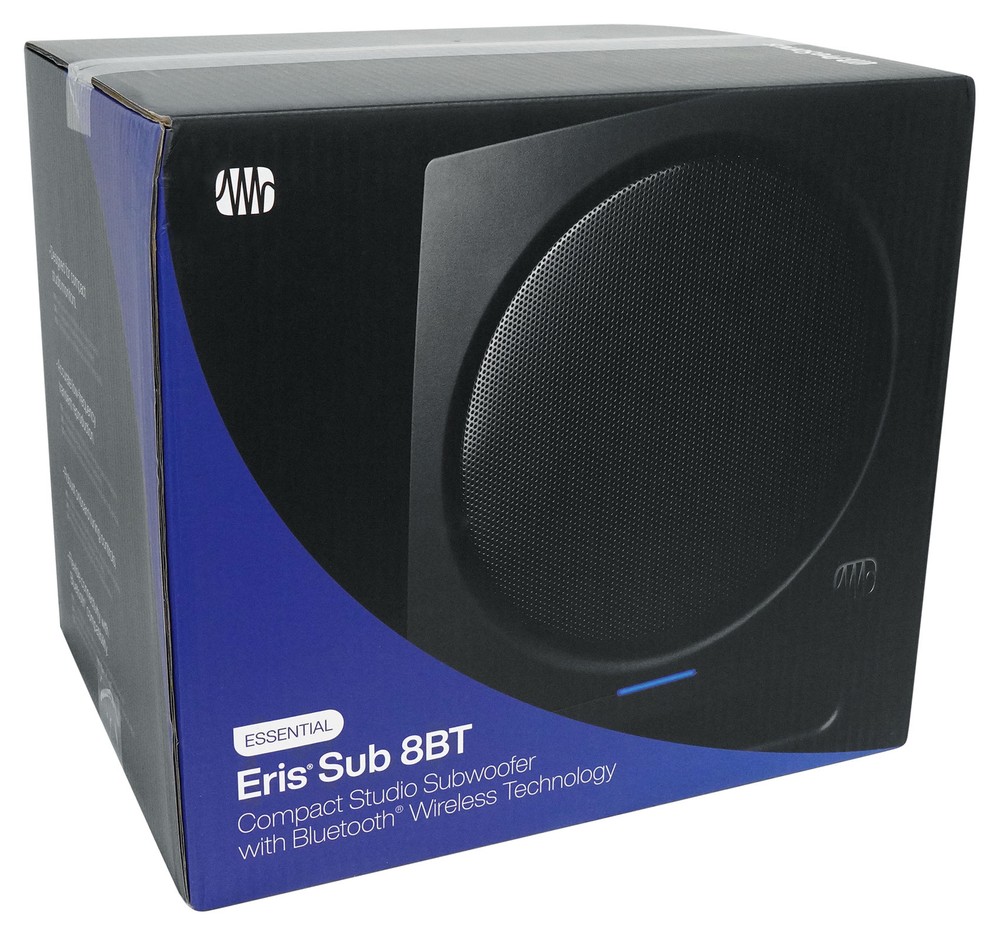 Presonus Eris Sub 8BT Compact 8" Powered Active Studio Subwoofer Sub w/Bluetooth