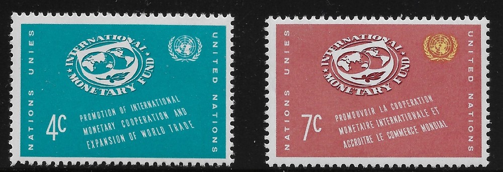 UN Scott #NY 90-91, Singles 1961 Complete Set FVF MNH