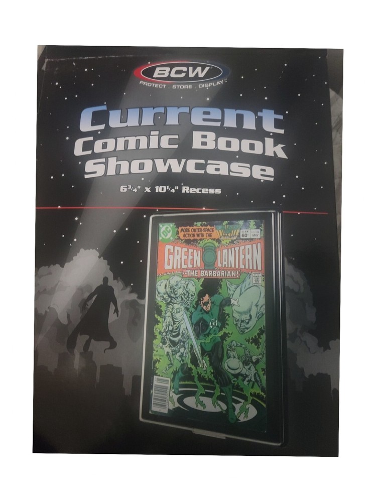 BCW Comic Book Showcase - Framed Display Case - Hangs On Wall - Silver Age Size