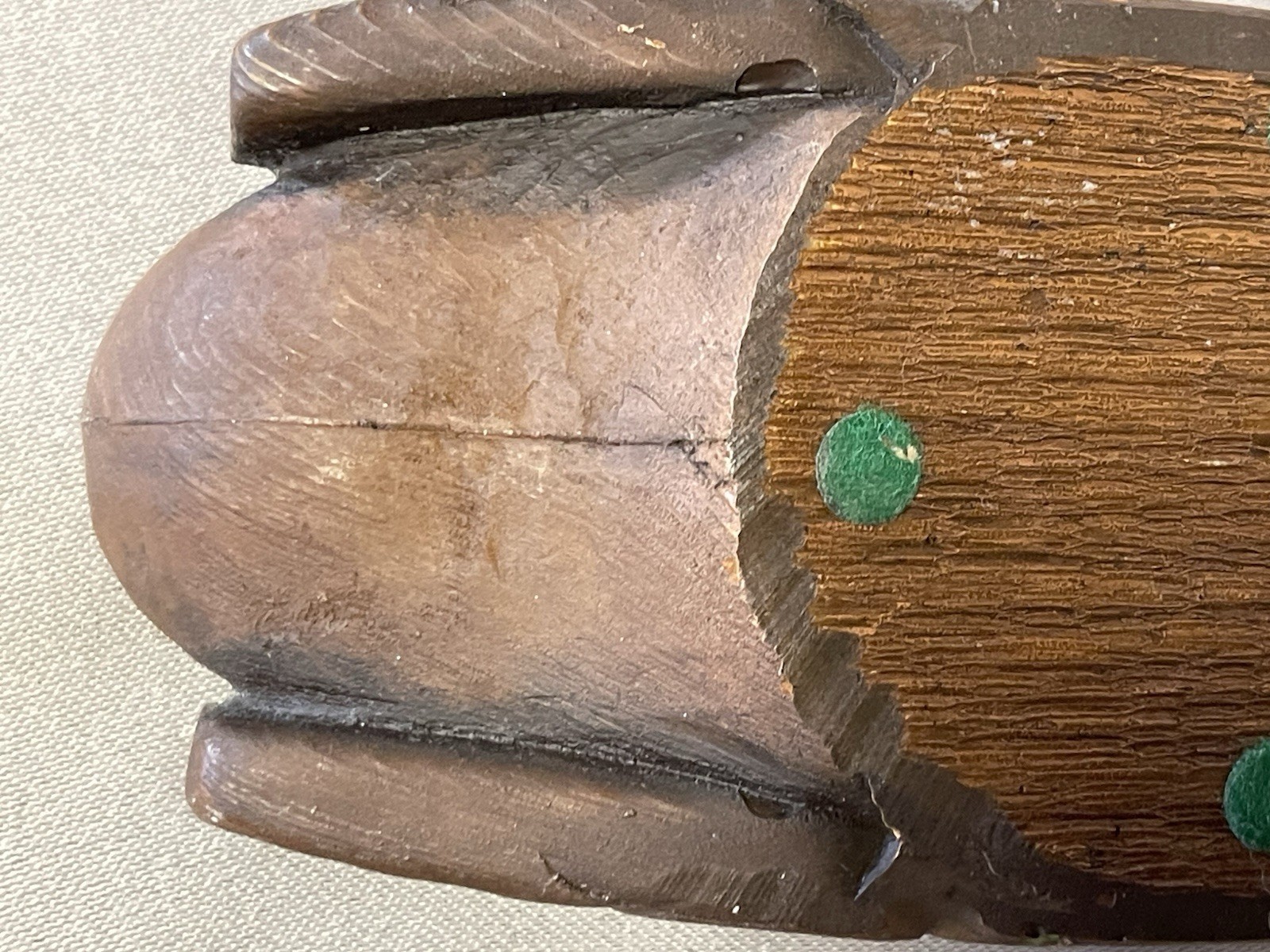 Antique Northwest Coast Carved Reproduction Grease Bowl, Estate Collection