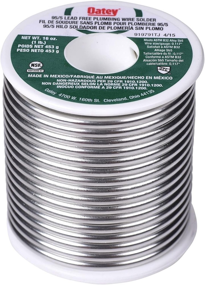 Oatey 22017 95/5 Wire Solder 16 oz