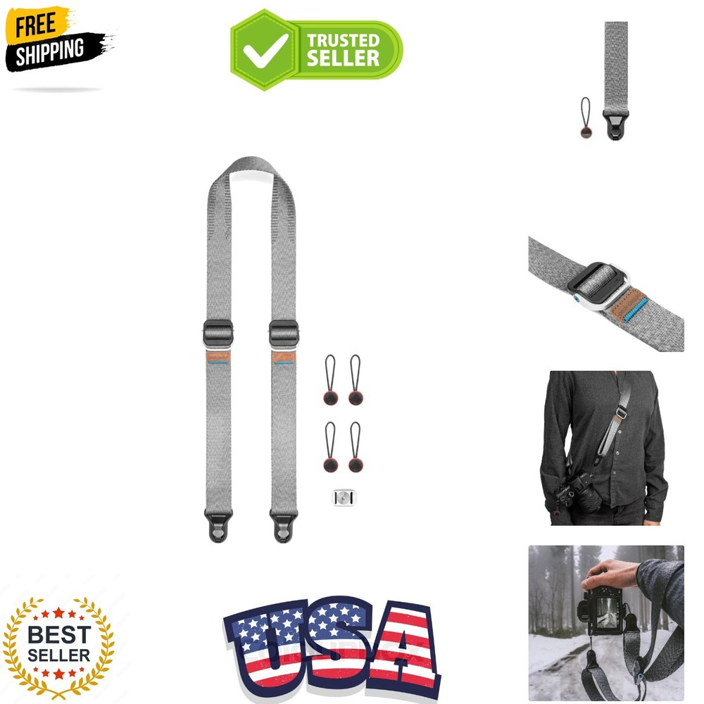 Slide Lite Camera Strap, Ash, Configurable as a Sling, Neck or Shoulder Strap...