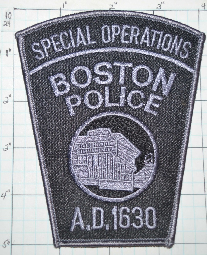 MASSACHUSETTS, BOSTON POLICE DEPT SPECIAL OPERATIONS SUBDUED PATCH