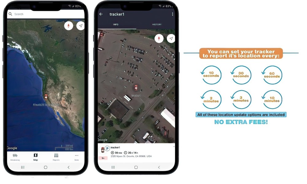 GPS Tracker for Vehicles Real Time Car Tracking Device Mini Hidden for Android