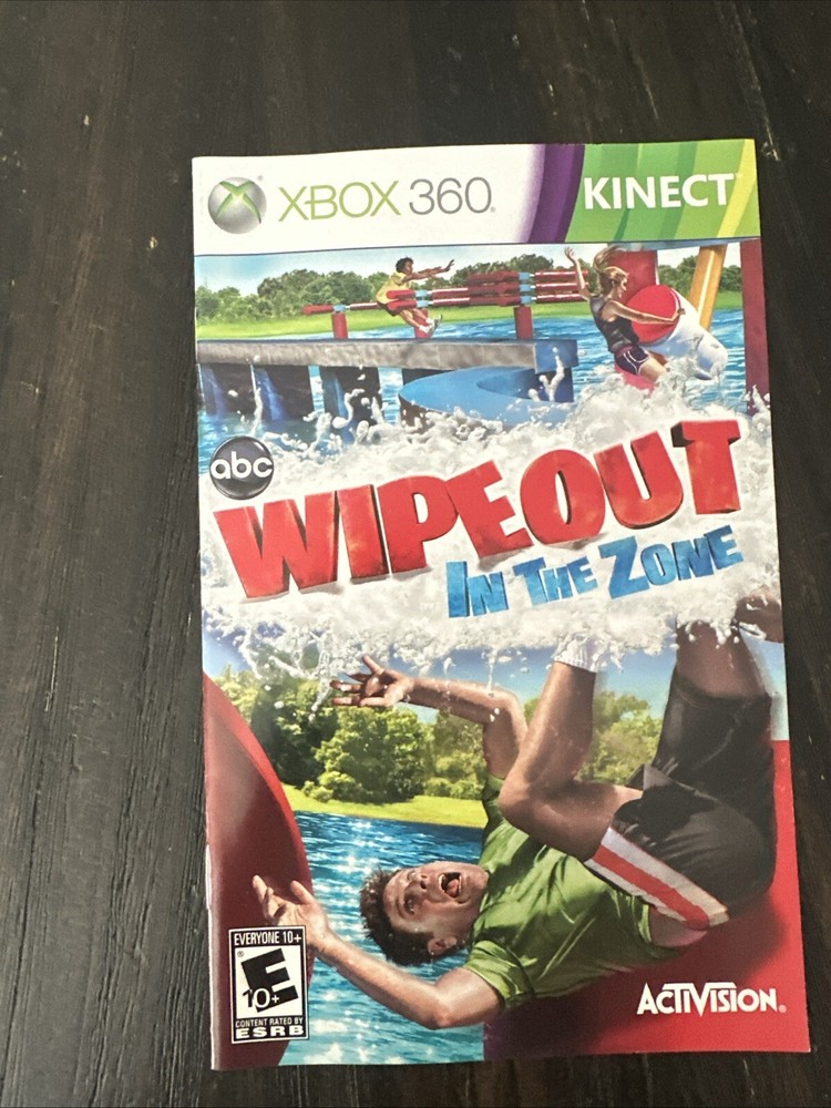 XBOX 360 Kinect Manual Only Wipeout In The Zone